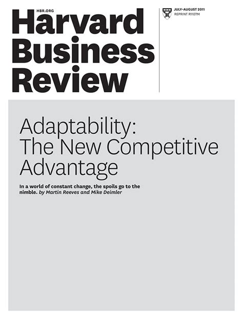 adaptability the new competitive edge harvard business review