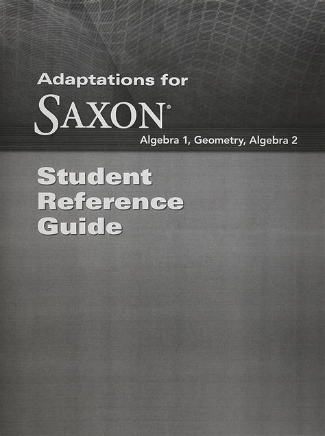 adaptations for saxon math student reference guide Ebook Reader