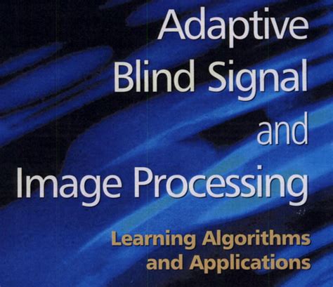 adaptive blind signal and image processing Epub