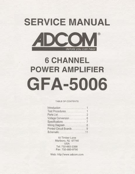 adcom gfa 5006 manual Epub