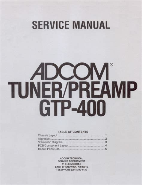 adcom gtp 400 service manual Reader