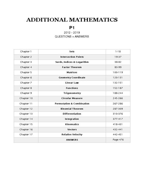 add math paper 1 Kindle Editon