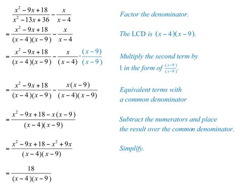 adding and subtracting rational expressions with answers PDF