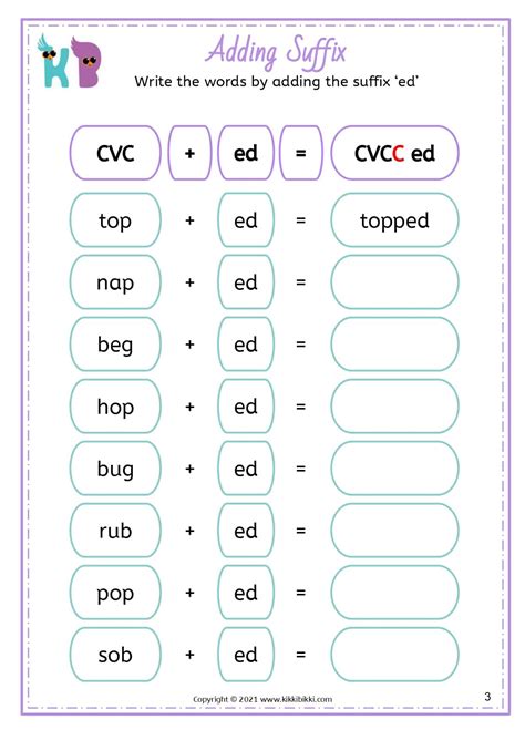 adding ed to words for kids Epub