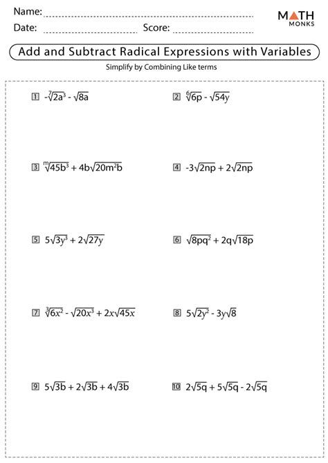 adding subtracting radical expressions answer key Kindle Editon