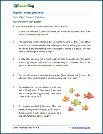 addition and subtraction word problems worksheets 5th grade Reader