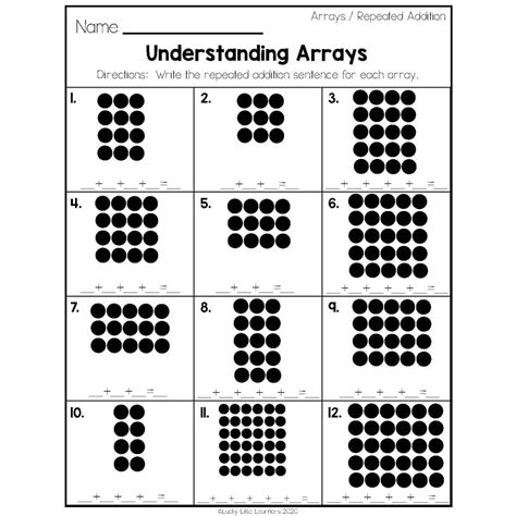 addition arrays 2nd grade Reader