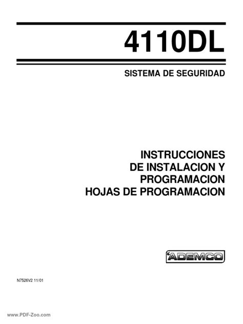 ademco 4110dl user manual PDF