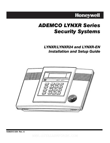 ademco lynxr en installer manual Kindle Editon