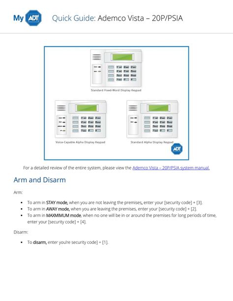 ademco vista 20p program manual Reader