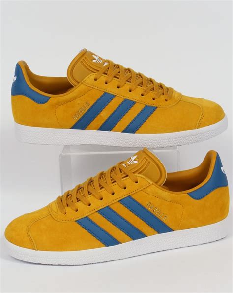 adidas gazelle yellow blue