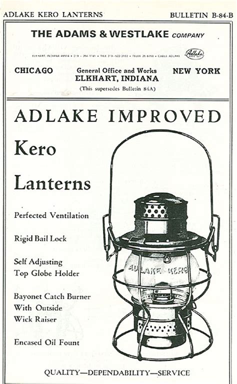Adlake Lantern Catalog