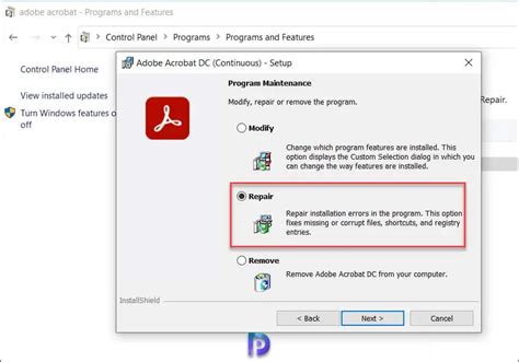 adobe acrobat repair setup Reader