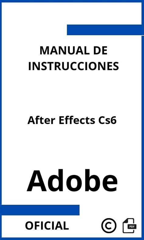 adobe after effects cs6 training manual pdf pdf PDF