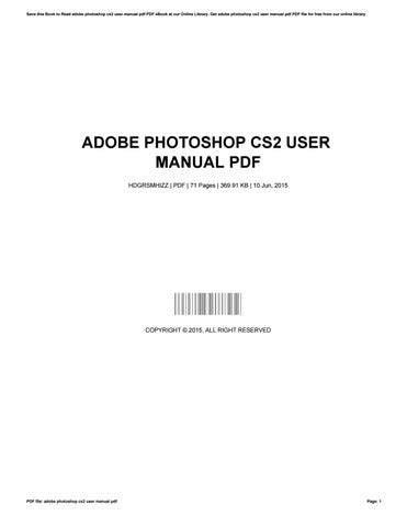 adobe cs2 user guide Epub