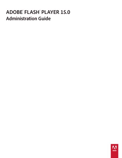 adobe flash player administration guide for flash player 11 Reader