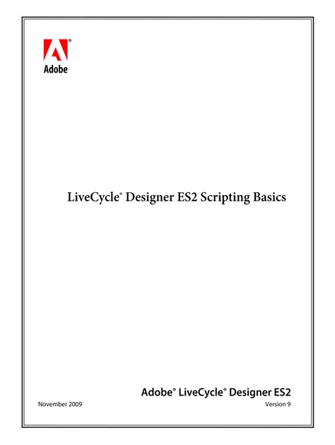 adobe livecycle es2 documentation PDF