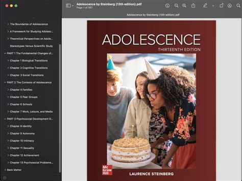 adolescence laurence steinberg PDF