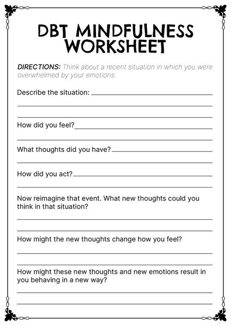 adolescent dbt worksheets pdf Doc