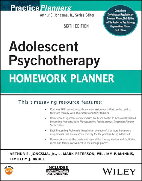 adolescent_psychotherapy_homework_planner Ebook Kindle Editon