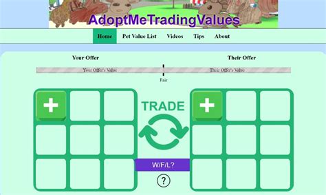 adopt me trade value calculator