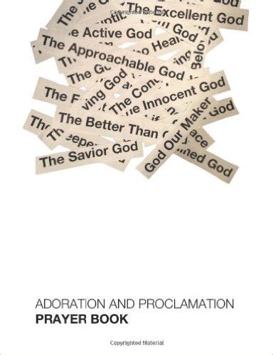 adoration and proclamation prayer book Reader