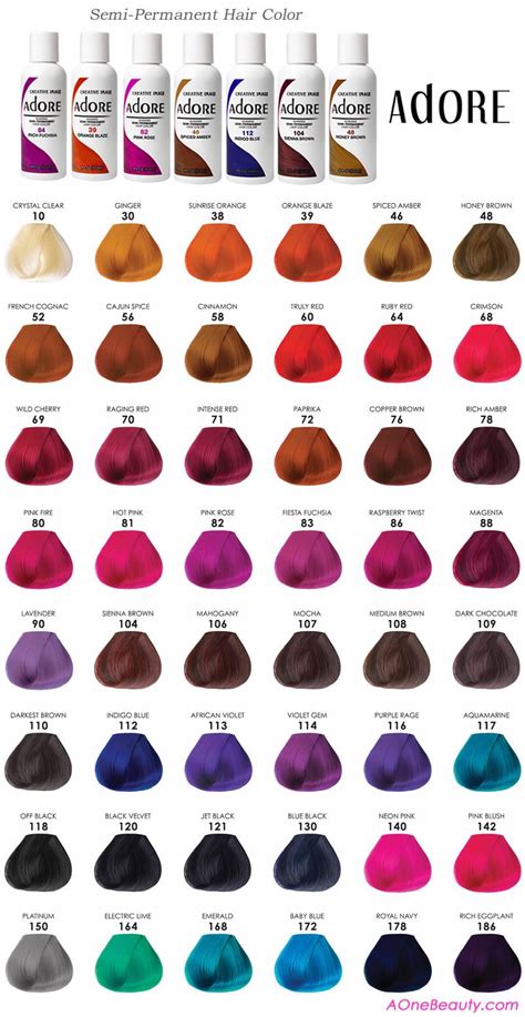 adore color chart