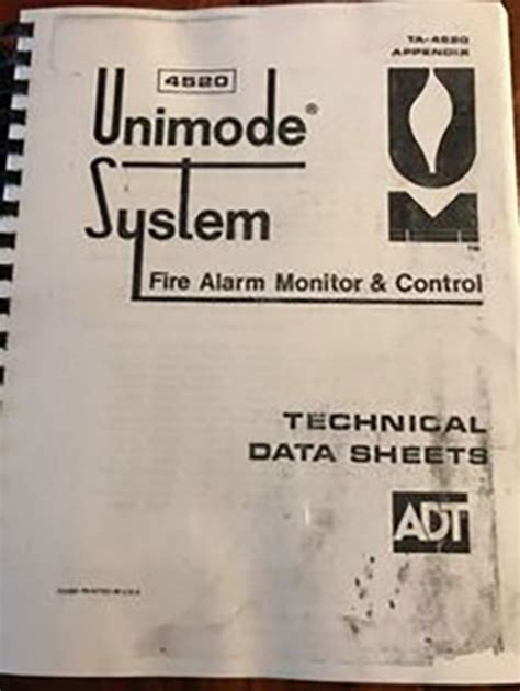 adt unimode 4520 user manual pdf Doc