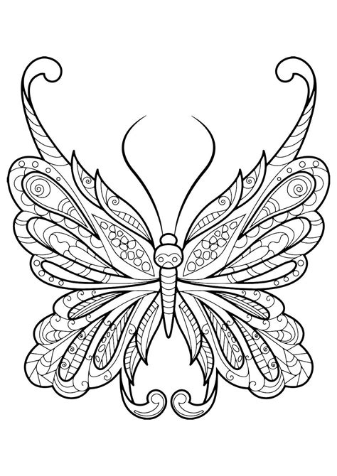 adult coloring book butterflies relieving Doc