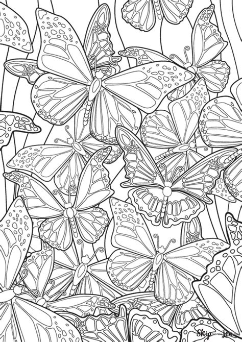 adult coloring books butterflies relaxing Doc