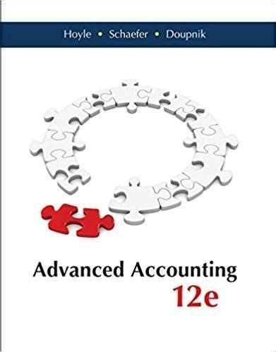 advanced accounting 12th edition hoyle Kindle Editon