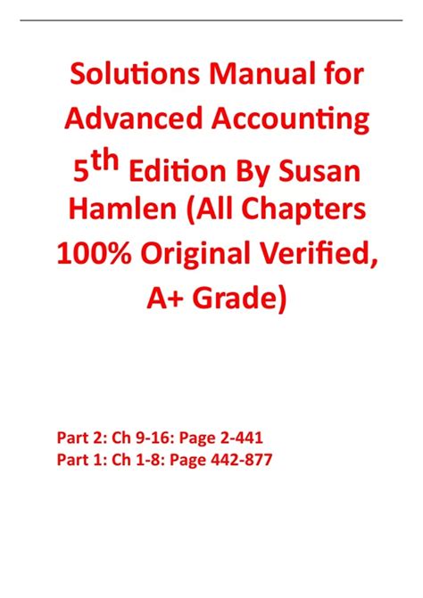 advanced accounting solutions hamlen pdf Ebook Doc