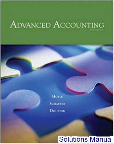 advanced accounting solutions manual hoyle Epub