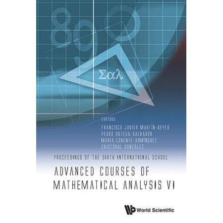 advanced courses mathematical analysis international Epub