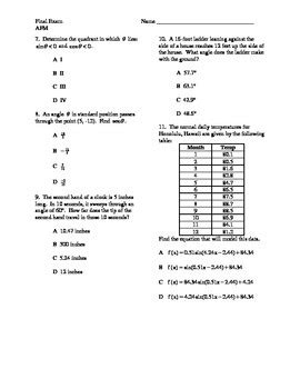 advanced functions modeling common exam answers Reader