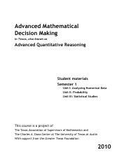 advanced mathematical decision making 2010 answers Kindle Editon