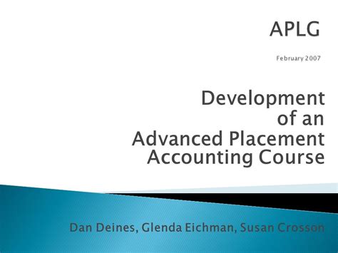 advanced placement accounting