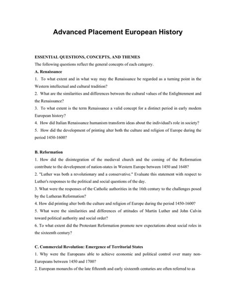 advanced placement european history book 3 lesson 33 handout 3 7 PDF