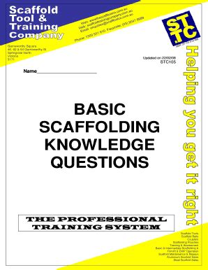 advanced scaffolding questions and answers Doc