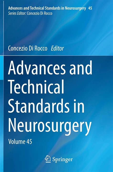 advances and technical standards in neurosurgery vol 38 Doc