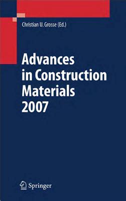 advances in construction materials 2007 Epub