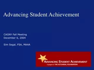 advancing student achievement PDF