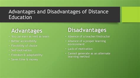 advantage and disadvantage of distance education pdf PDF