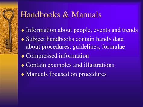 advantages handbooks and manuals Doc