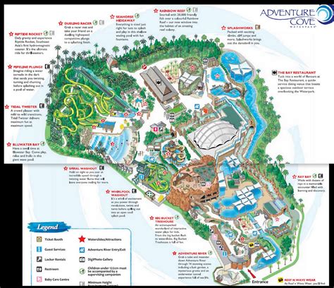 adventure cove waterpark map