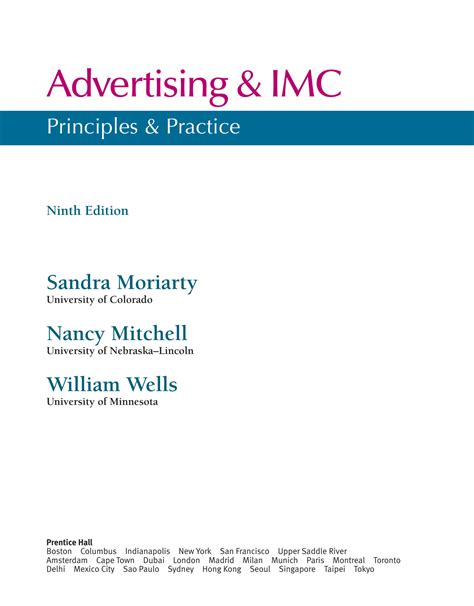 advertising imc principles and practice 9th edition pdf Kindle Editon