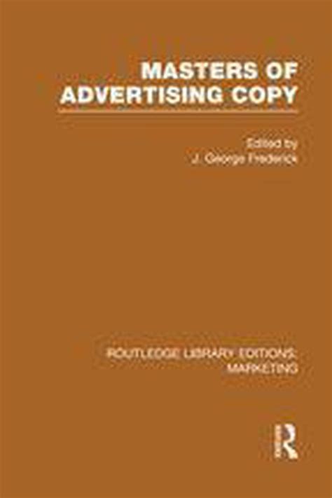 advertising marketing routledge library editions PDF