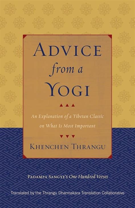 advice from a yogi an explanation of a tibetan classic on what is most important Reader