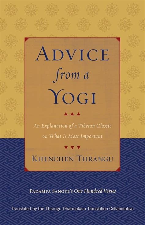 advice from a yogi an explanation of a tibetan classic on what is most important Reader