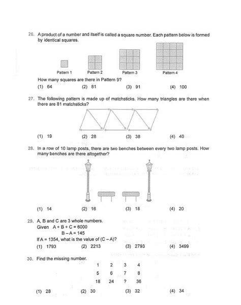 aeis exam paper for primary 2